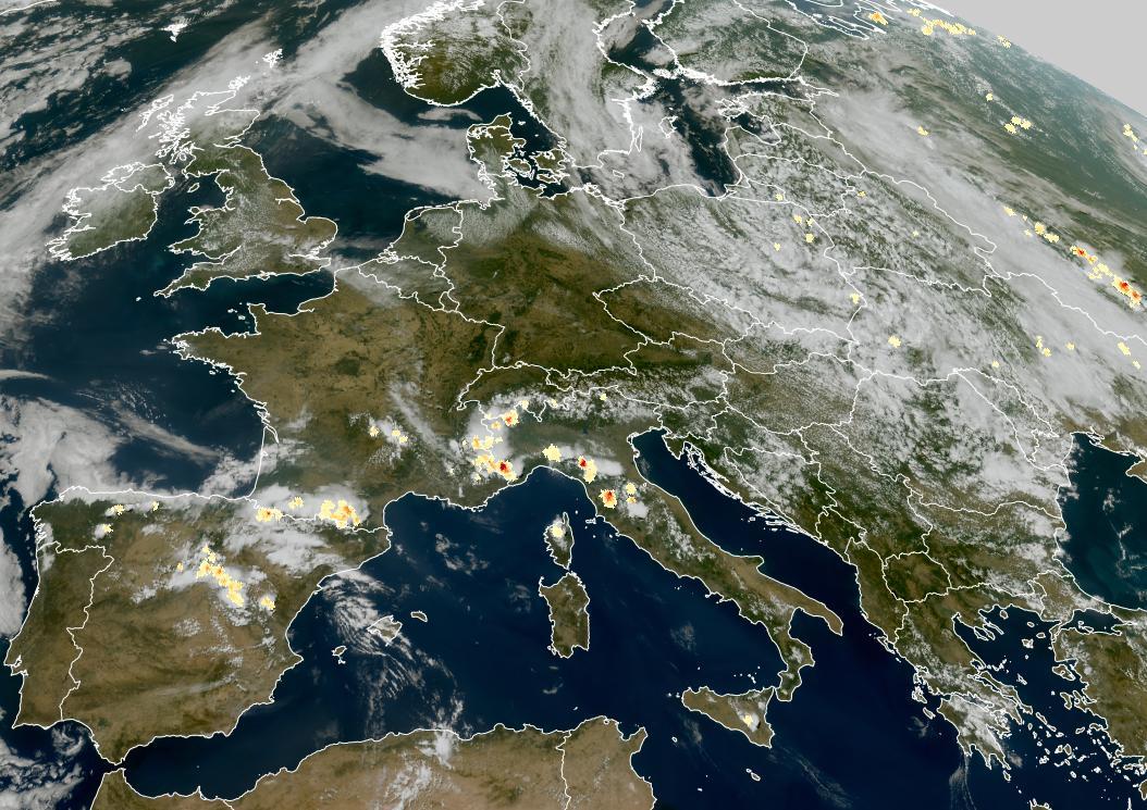 Satellitenbild Zentraleuropa