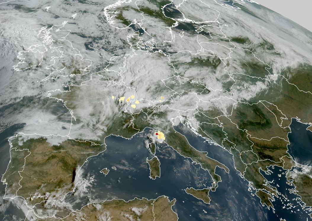Satellitenbild Zentraleuropa