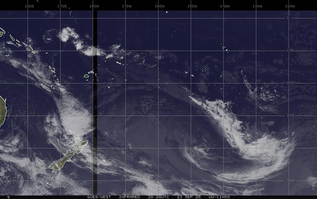 satellite image östlicher Südpazifik